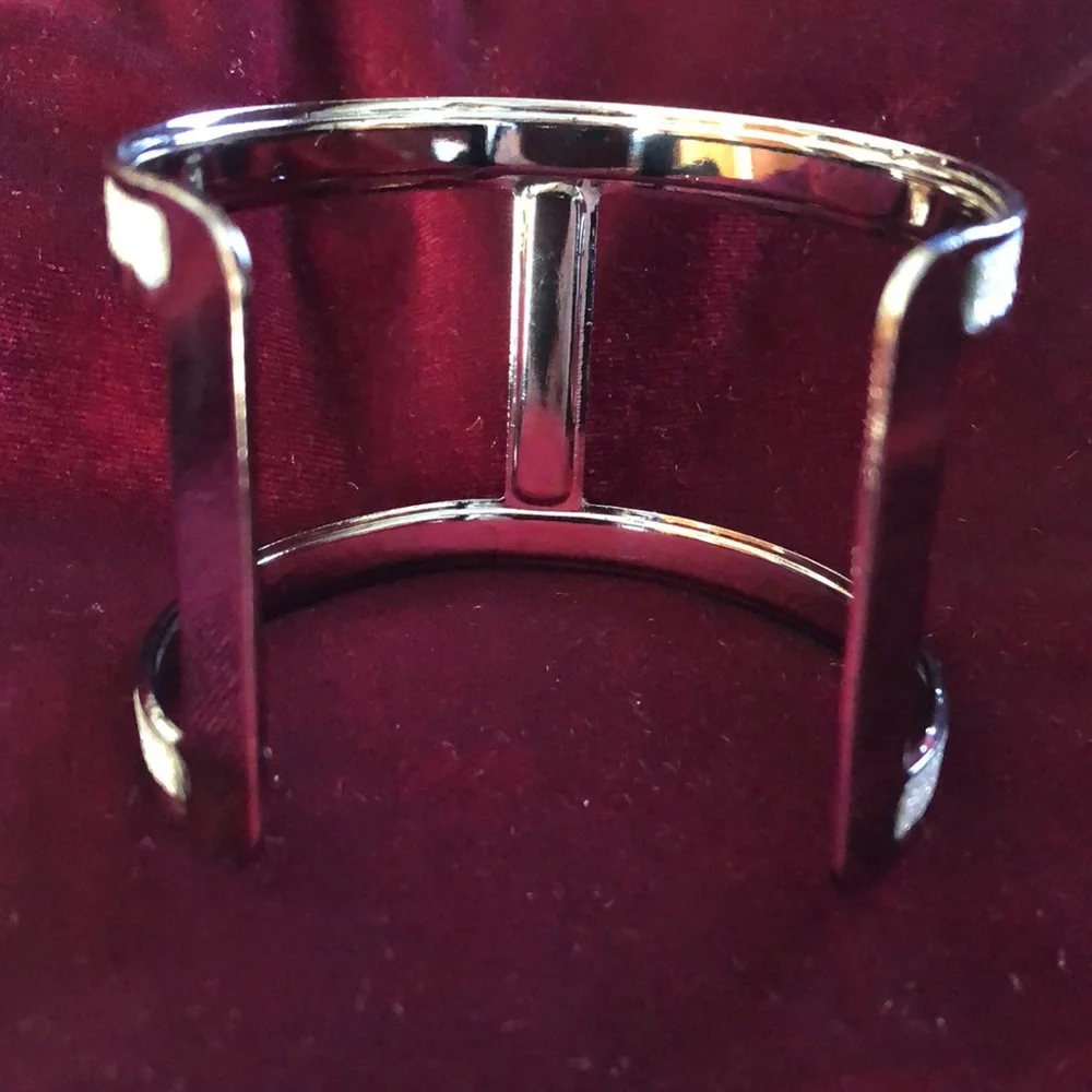 Silver cuff bracelet